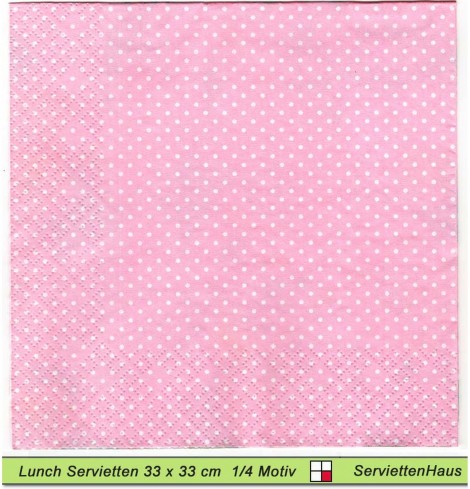 Margeriten und Rosen - 1 Lunch Serviette
