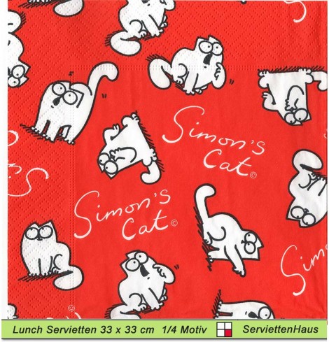 Simons Katze - 1 Lunch Serviette