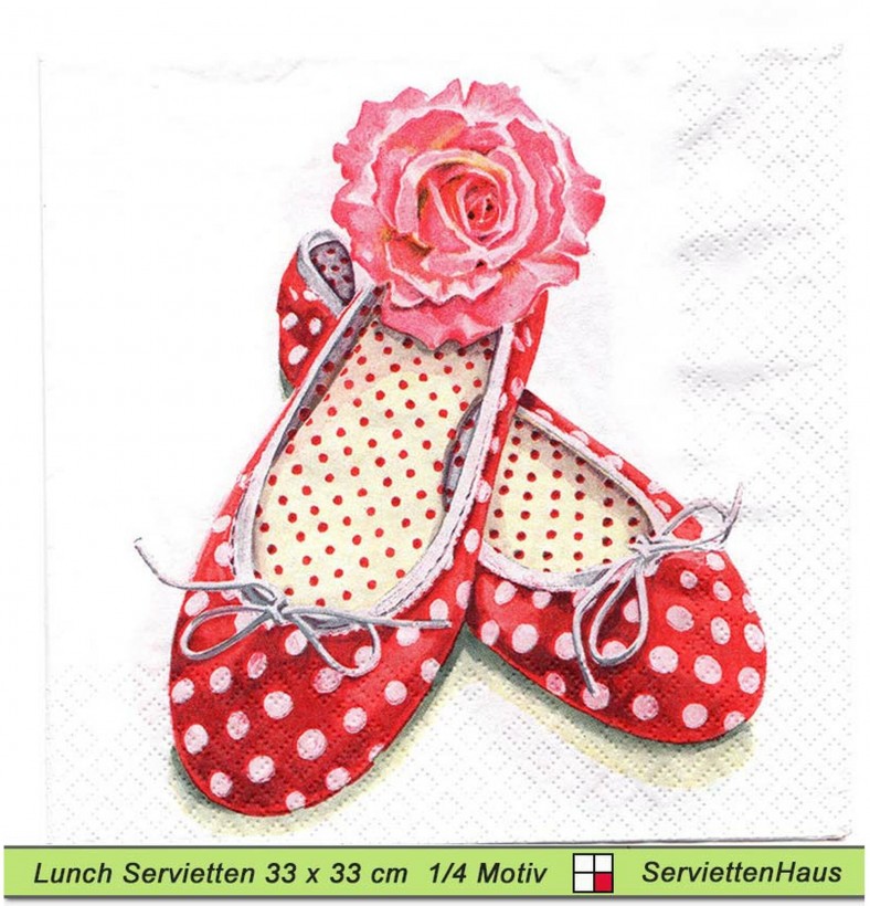 Alices Schuhe - 1 Lunch Serviette