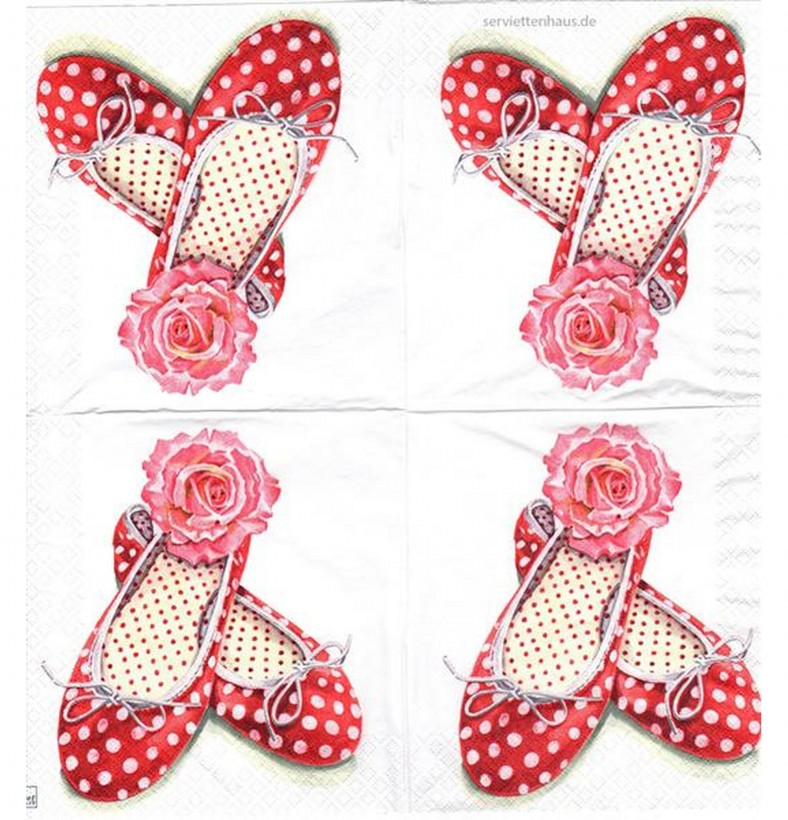 Alices Schuhe - 1 Lunch Serviette