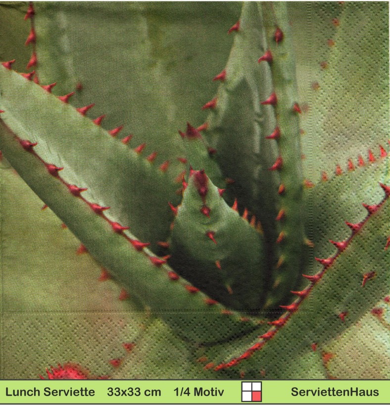 Aloe Vera - 1 Lunch Serviette