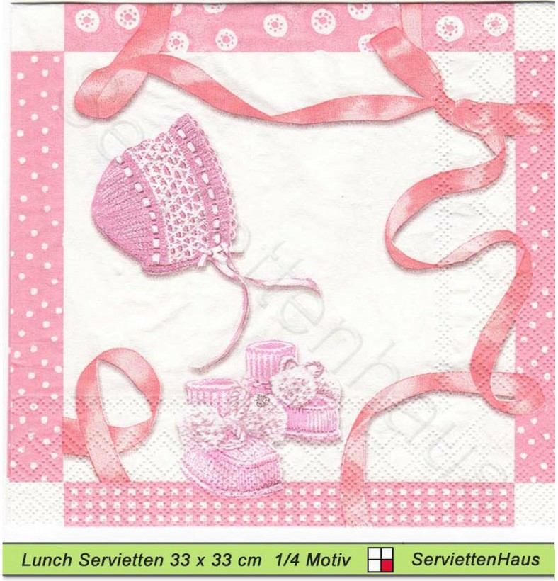 Baby - Ein kleines Mädchen - 1 Lunch Serviette