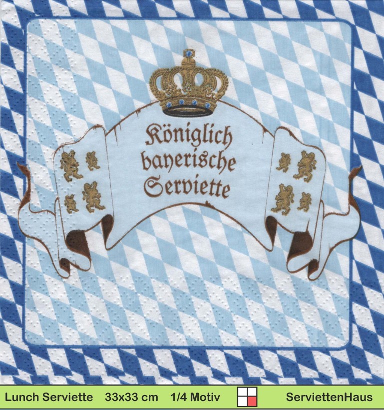 Deutschland - Bayern - Königliches Bayern - 1 Lunch Serviette