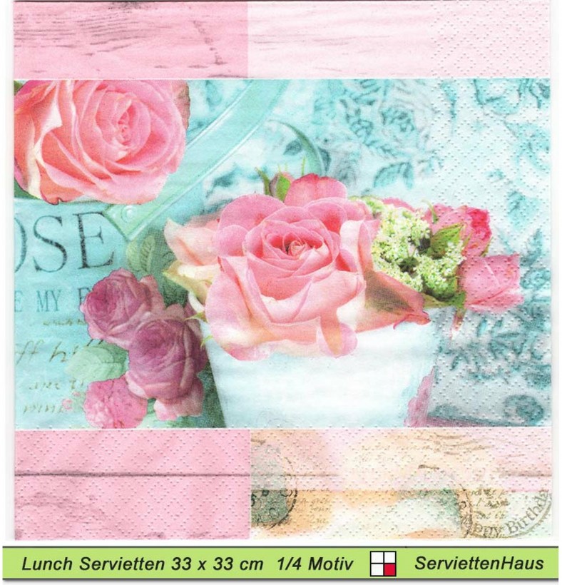 Belle Fleurs de Paris - 1 Lunch Serviette
