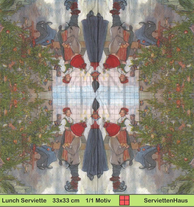 Carl Larsson - Weihnachtszimmer - 1 Lunch Serviette