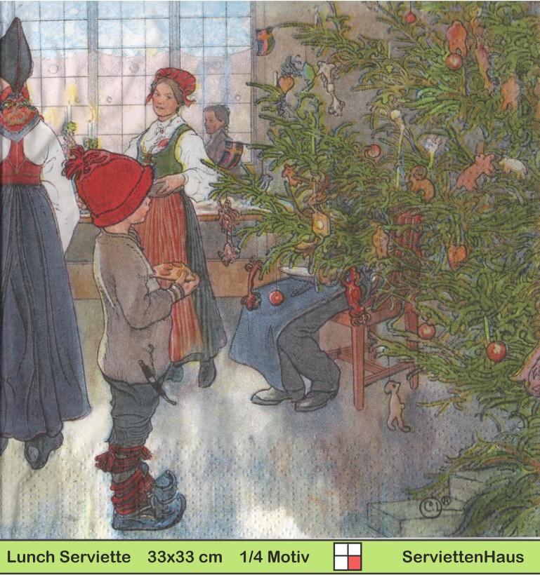 Carl Larsson - Weihnachtszimmer - 1 Lunch Serviette