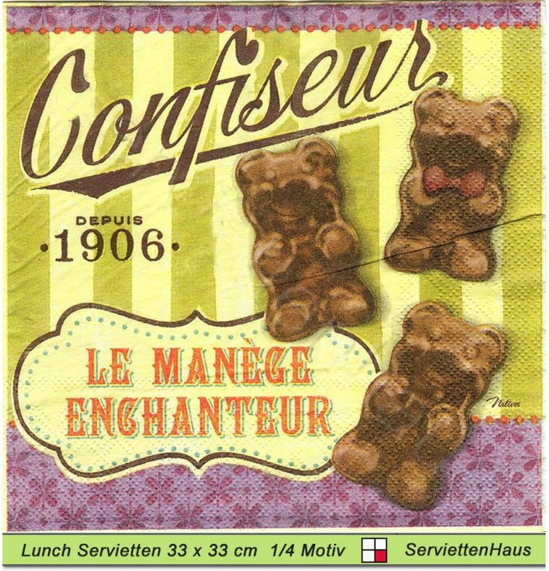 Depuis 1906 Bären - 1 Lunch Serviette