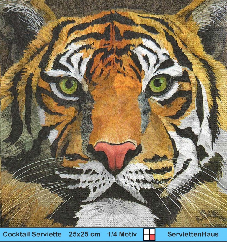 Der Tiger - 1 Cocktail Serviette