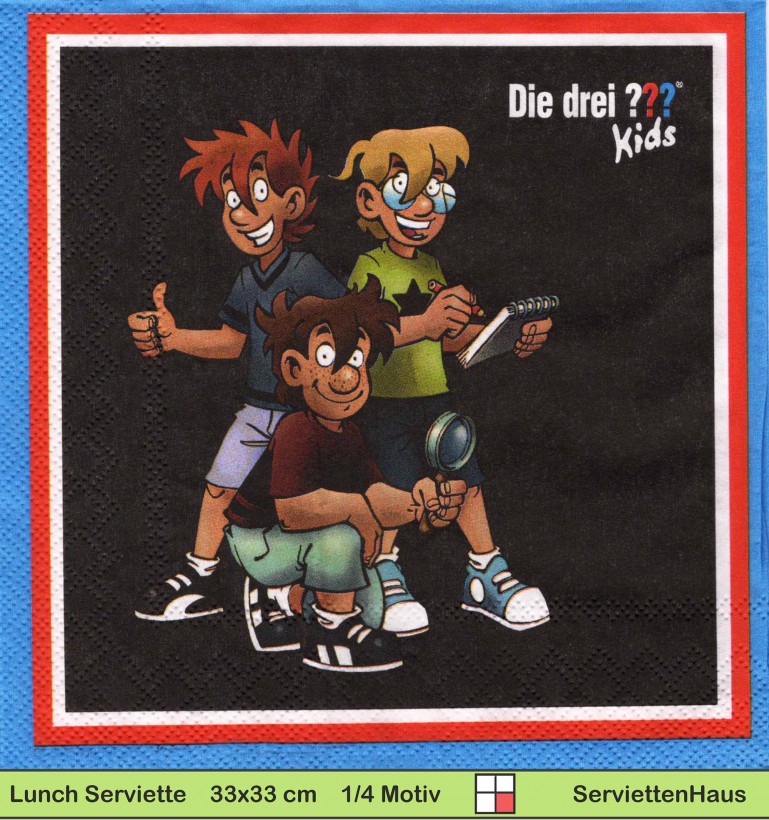 Die drei Fragezeichen - 1 Lunch Serviette