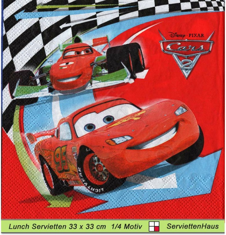 Disney Cars - 1 Lunch Serviette