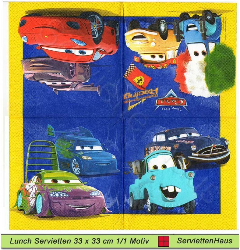 Disney Cars Racing - 1 Lunch Serviette