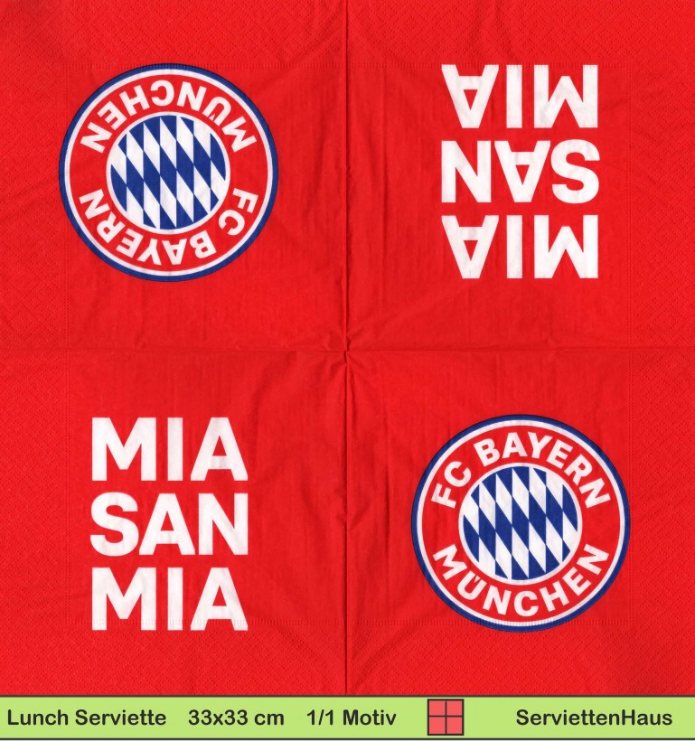 FC Bayern München Mia San Mia - 1 Lunch Serviette
