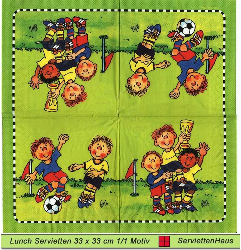 Lutz Mauder - Fritz Flanke spielt Fußball - 1 Lunch Serviette