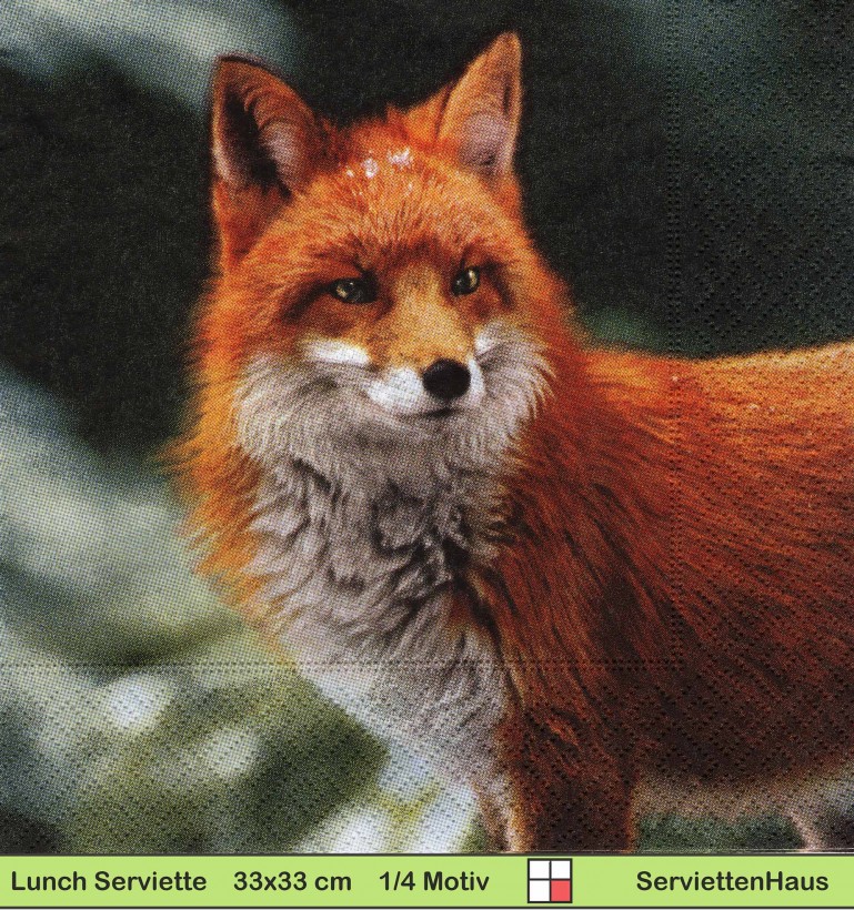 Fuchs im Wald - 1 Lunch Serviette