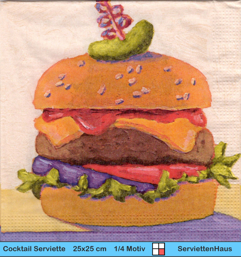 Cheesburger - 1 Cocktail Serviette