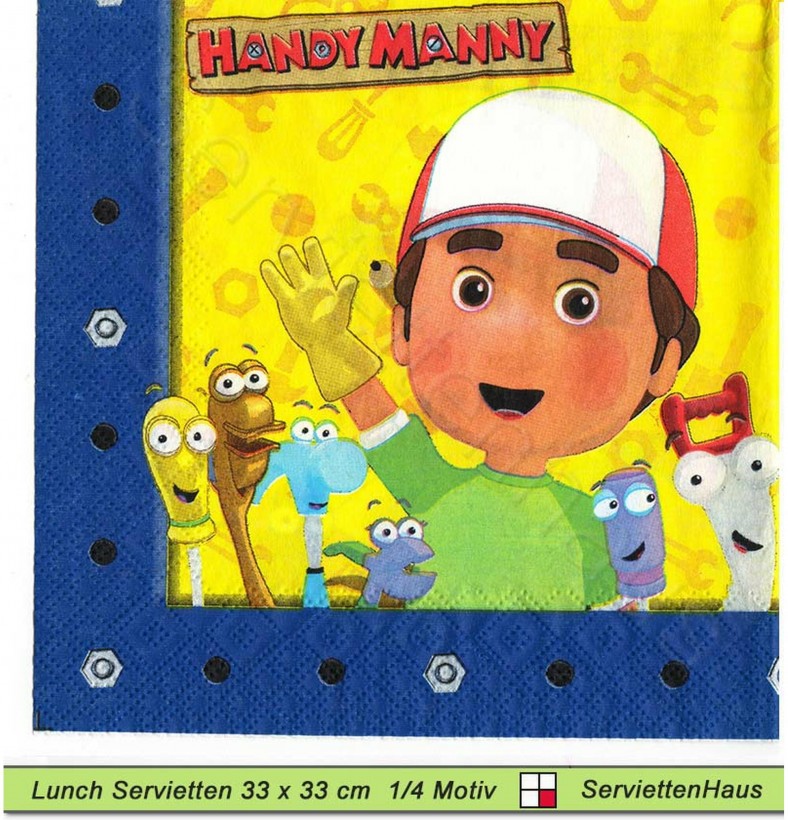 Handy Manny - 1 Lunch Serviette