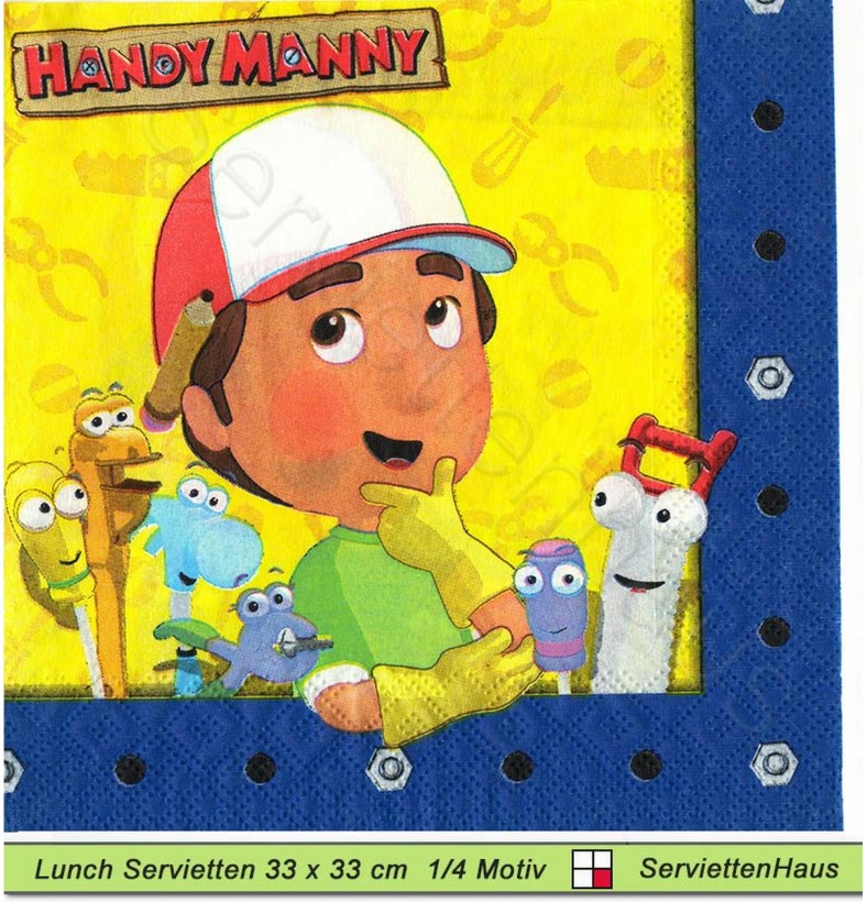 Handy Manny - 1 Lunch Serviette