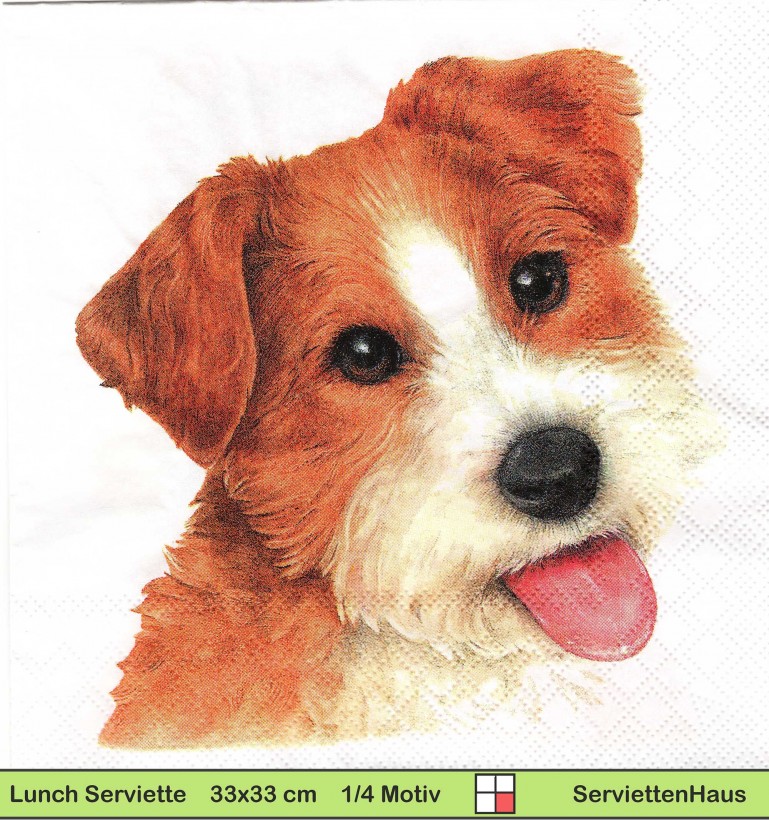 Der kleine freche Hund Bobby - 1 Lunch Serviette