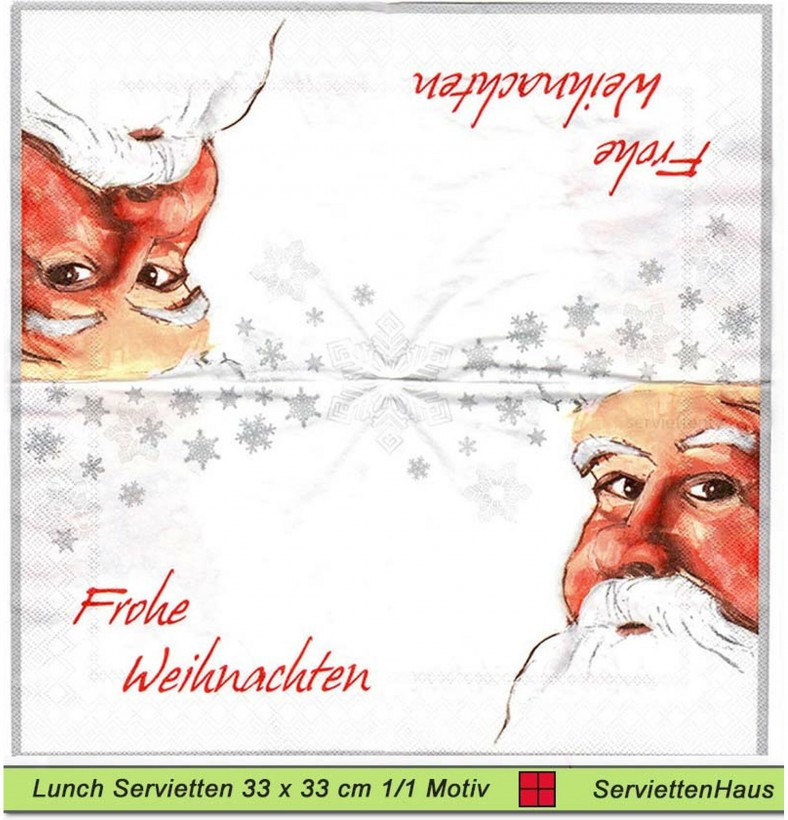 Ich bin es der Weihnachtsmann - 1 Lunch Serviette - halbes Motiv