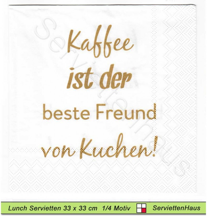 Kaffee ist der beste Freund - 1 Lunch Serviette