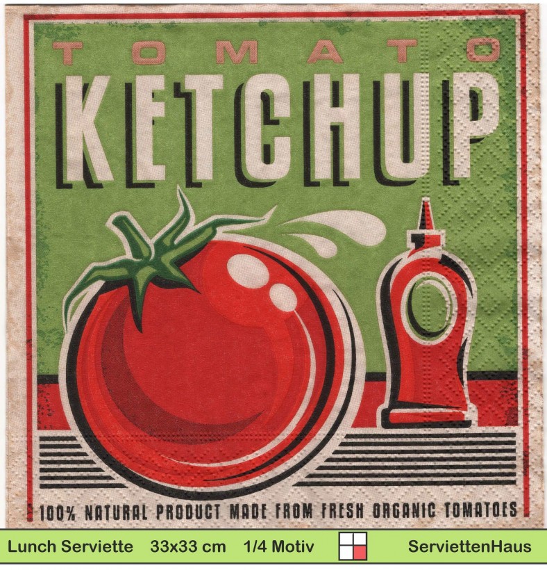Ketchup - 1 Lunch Serviette