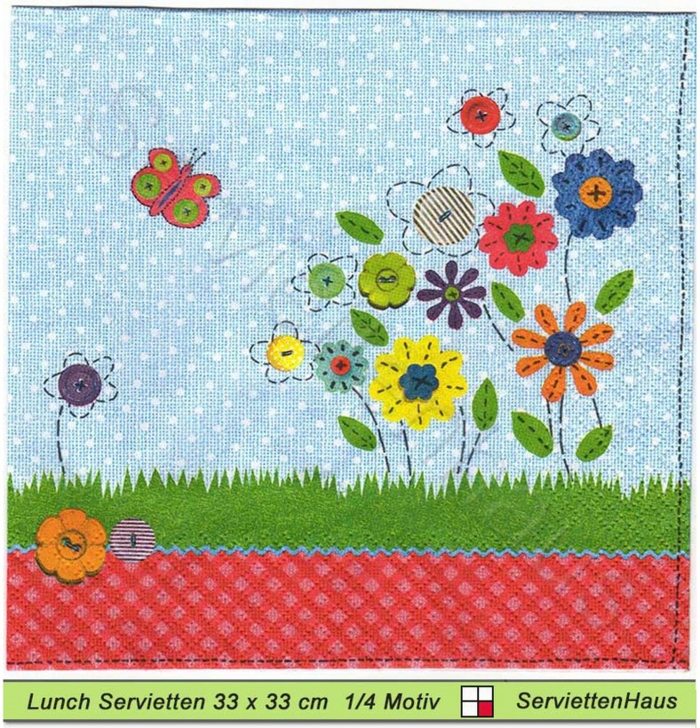 Knopfblumen - 1 Lunch Serviette