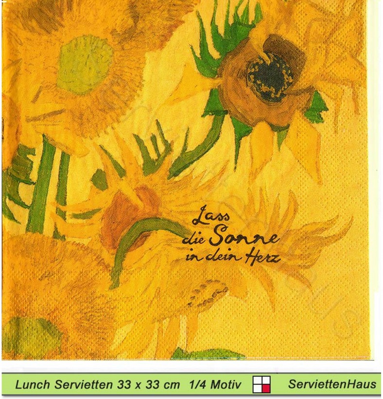Lass die Sonne in dein Herz - 1 Lunch Serviette
