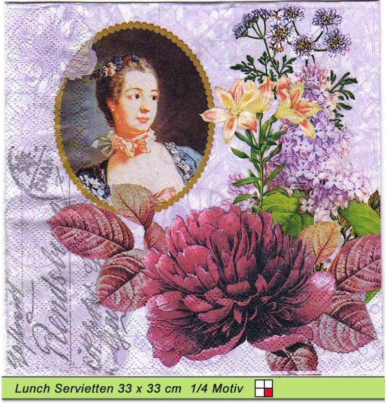 Madame Pompadour - 1 Lunch Serviette