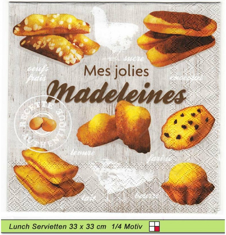 Madeleines - 1 Lunch Serviette