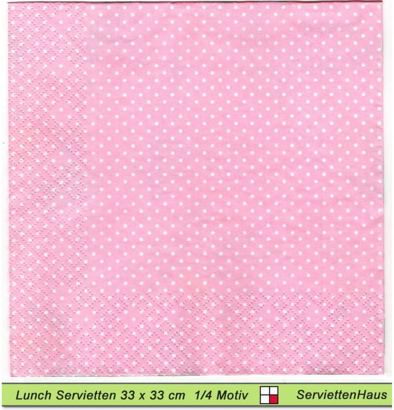 Margeriten und Rosen - 1 Lunch Serviette
