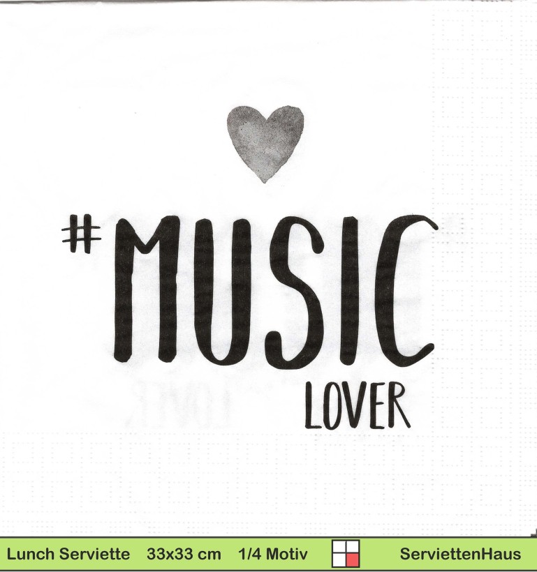 Music Lover - 1 Lunch Serviette