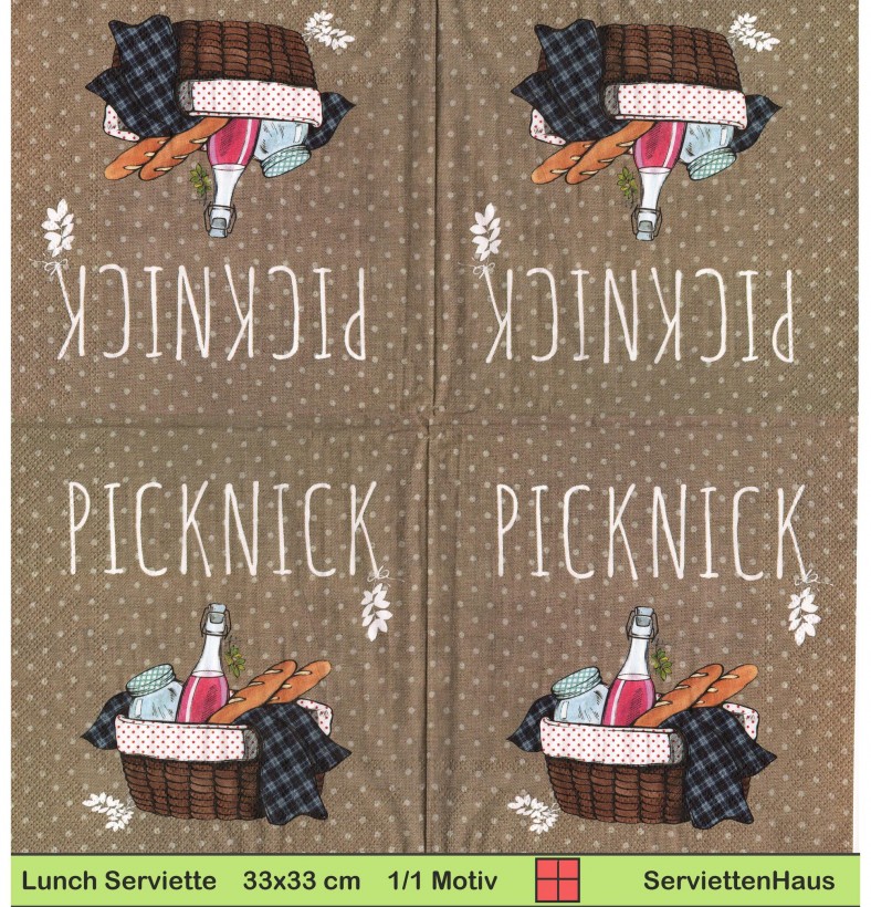 Picknick - 1 Lunch Serviette