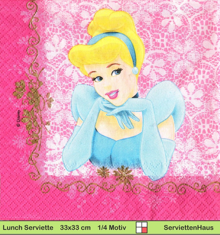 Disney Aschenputtel - 1 Lunch Serviette