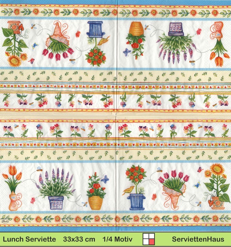 Kleine Blumen - 1 Lunch Serviette