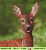 Hirsch mit Reh - 1 Lunch Serviette