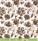 Florale Ornamente - 1 Lunch Serviette - ganzes Motiv