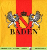 Deutschland Baden mit Baden Lied - 1 Lunch Serviette