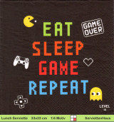 Eat sleep Game repeat - 1 Lunch Serviette