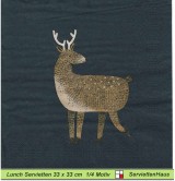 Gezeichneter kleiner Hirsch - 1 Lunch Serviette