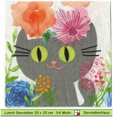 Kleine Katze Mimi - 1 Lunch Serviette