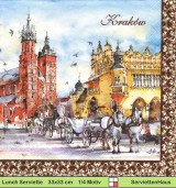 Polen - Krakau - 1 Lunch Serviette - halbes Motiv