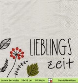 Lieblingszeit mit Blumen  - 1 Paket mit 20 Servietten