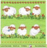 Lustige Schafe - 1 Lunch Serviette