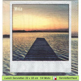 Moin Der Steg im Meer - 1 Paket mit 20 Servietten